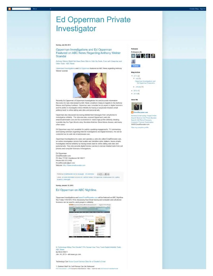Page 1 of preserved Ed Opperman Blogspot — recovered master capture capture