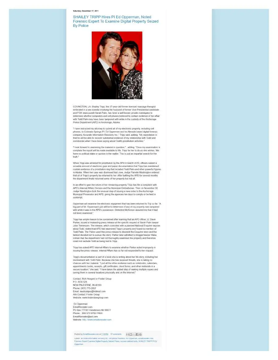 Page 3 of preserved Ed Opperman Blogspot — recovered master capture capture