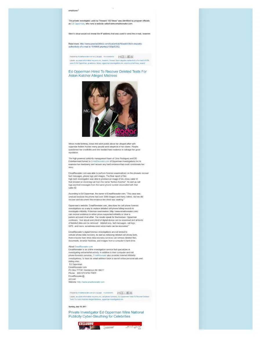 Page 5 of preserved Ed Opperman Blogspot — recovered master capture capture