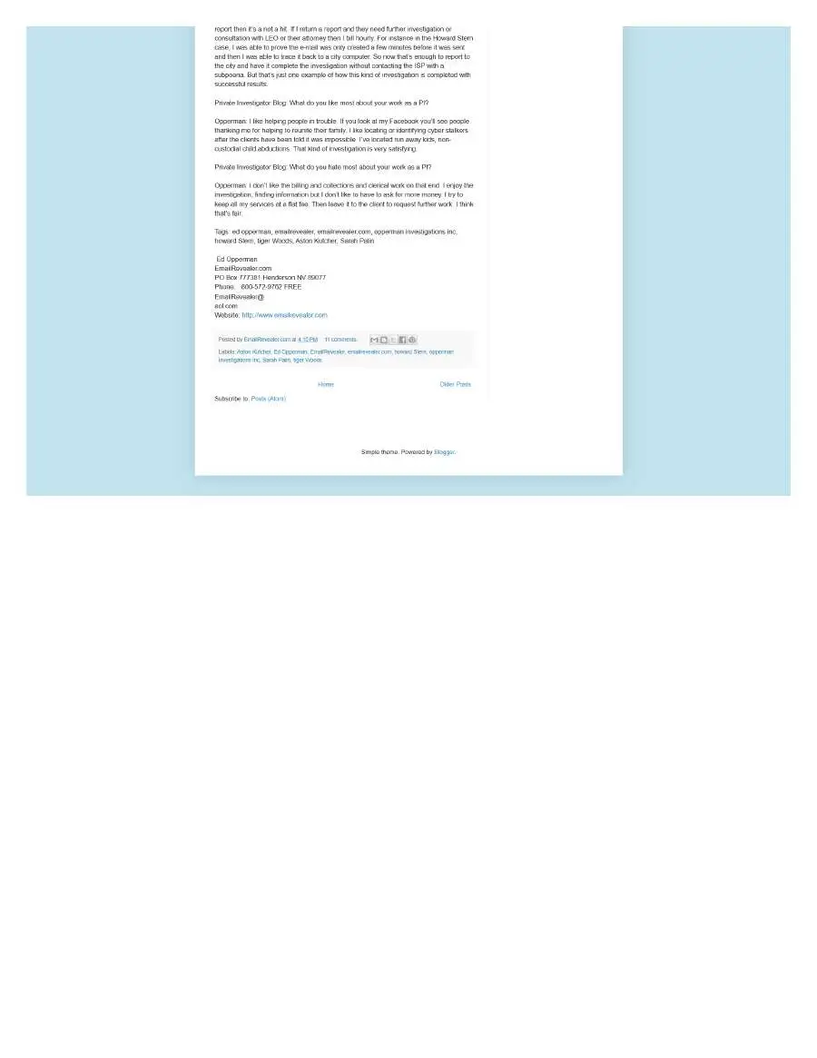 Page 7 of preserved Ed Opperman Blogspot — recovered master capture capture