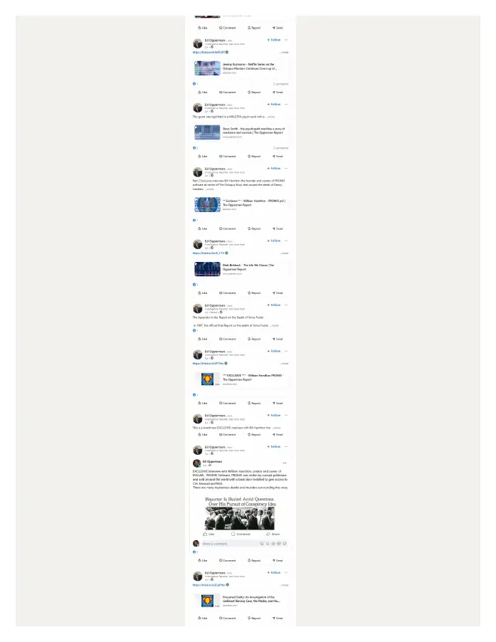 Page 8 of preserved LinkedIn — Ed Opperman recent activity capture