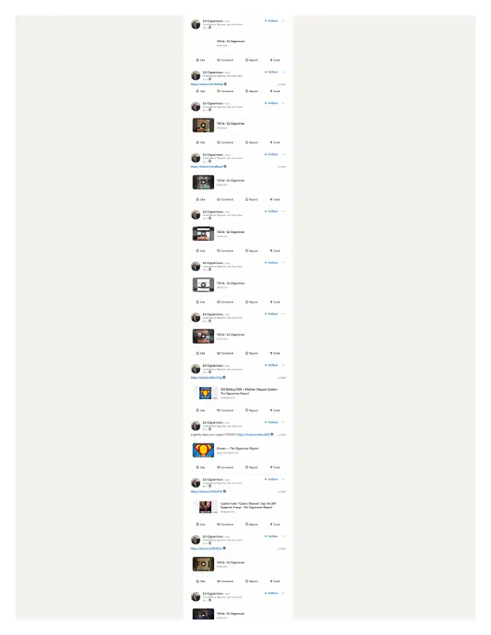 Page 10 of preserved LinkedIn — Ed Opperman recent activity capture