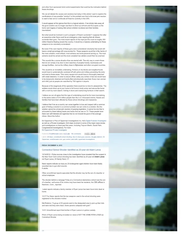 Page 2 of preserved The Opperman Report Blogspot — 2012 capture