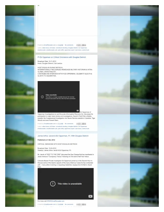 Page 3 of preserved The Opperman Report Blogspot — 2012 capture