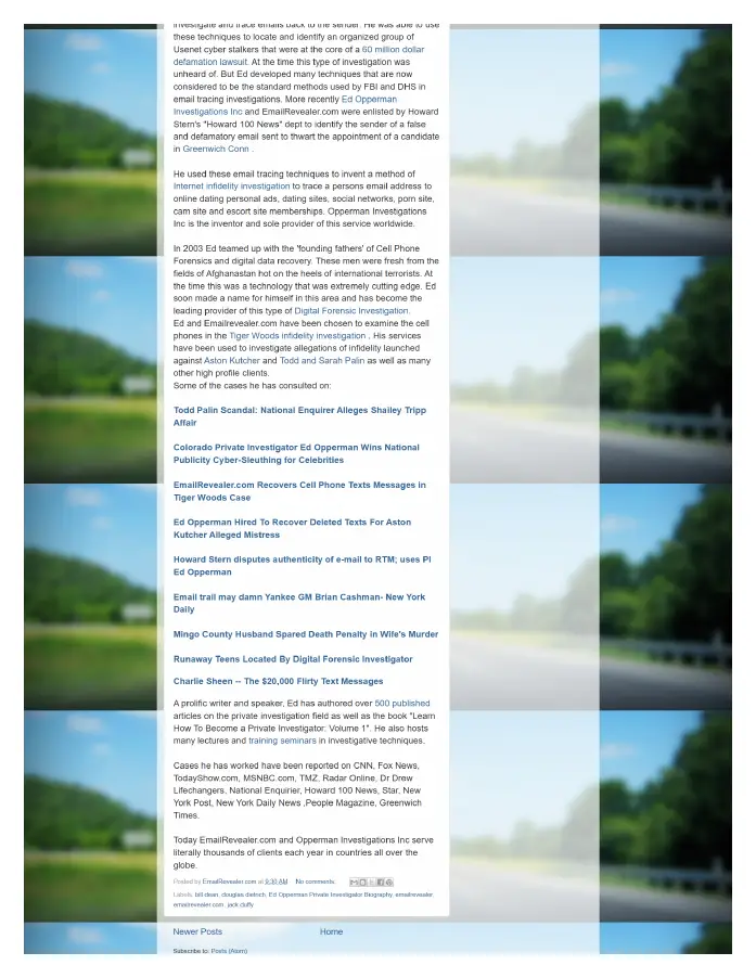 Page 5 of preserved The Opperman Report Blogspot — 2012 capture