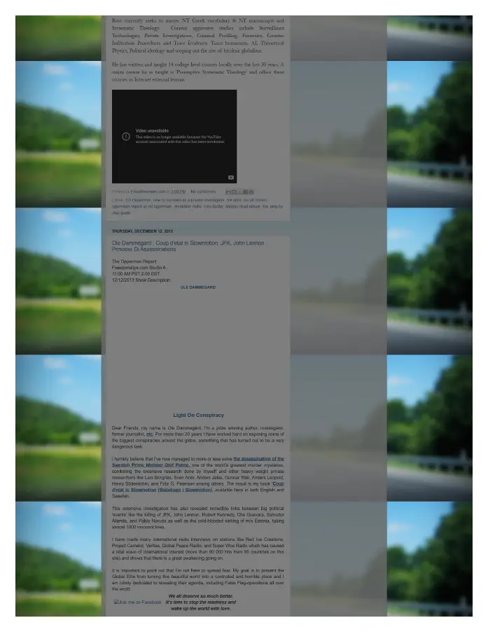 Page 2 of preserved The Opperman Report Blogspot — 2013 capture