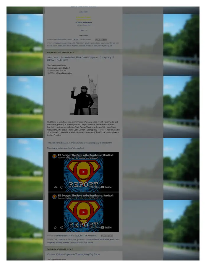 Page 4 of preserved The Opperman Report Blogspot — 2013 capture