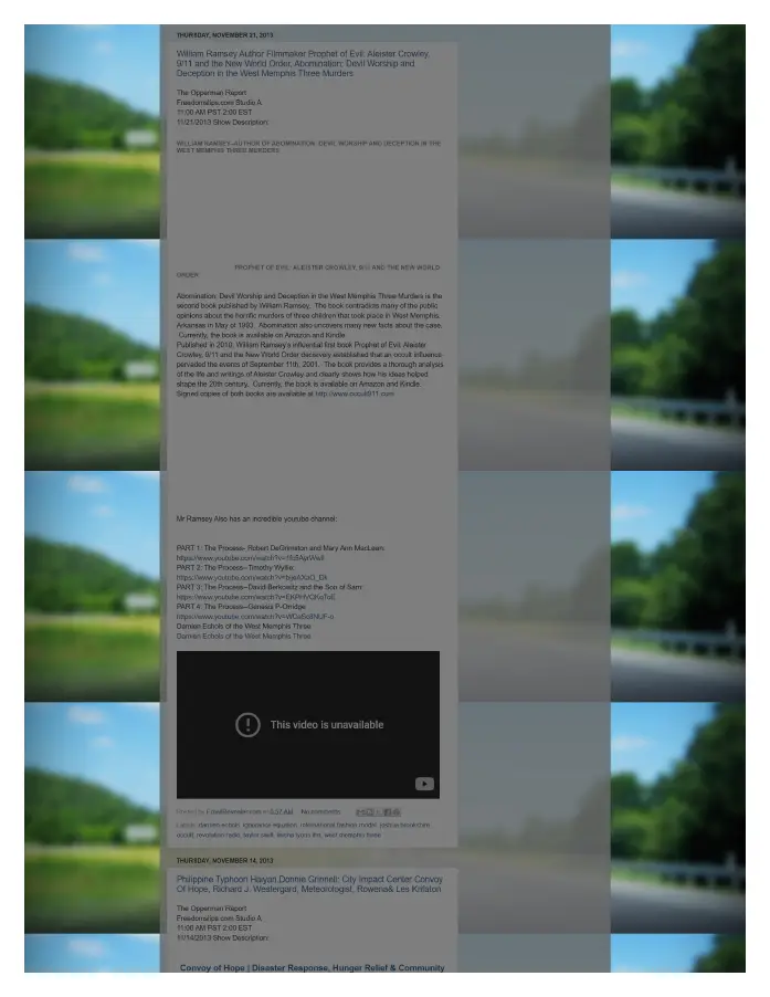 Page 6 of preserved The Opperman Report Blogspot — 2013 capture
