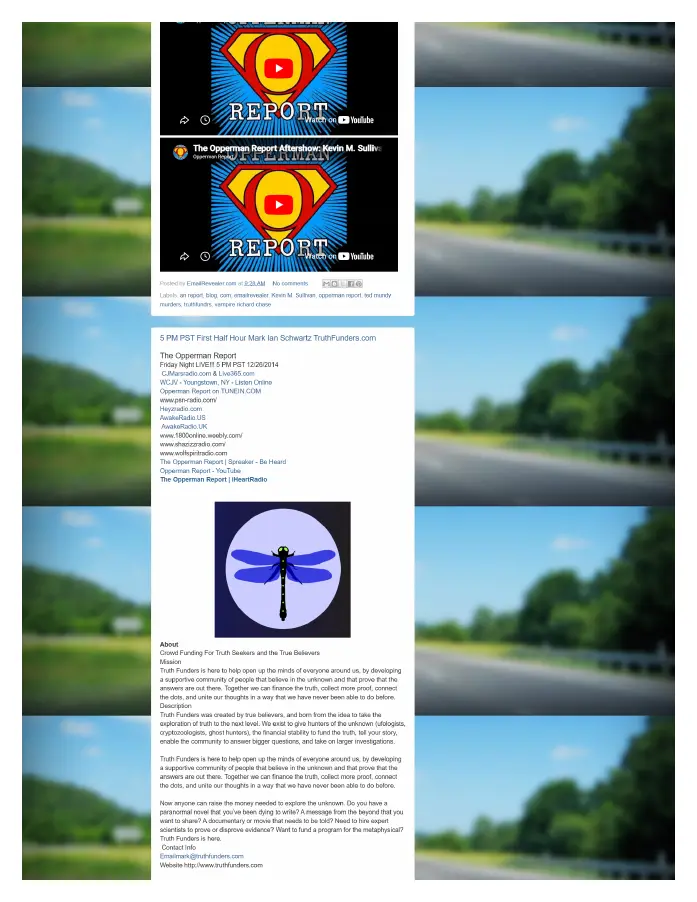 Page 2 of preserved The Opperman Report Blogspot — 2014 capture