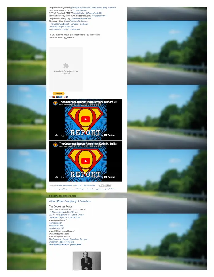 Page 3 of preserved The Opperman Report Blogspot — 2014 capture