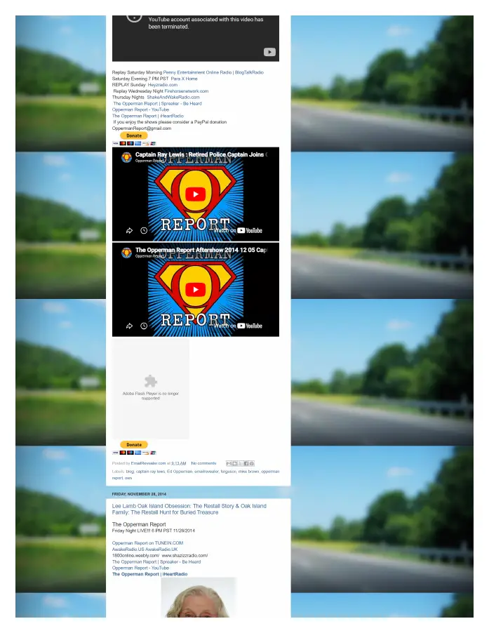 Page 6 of preserved The Opperman Report Blogspot — 2014 capture