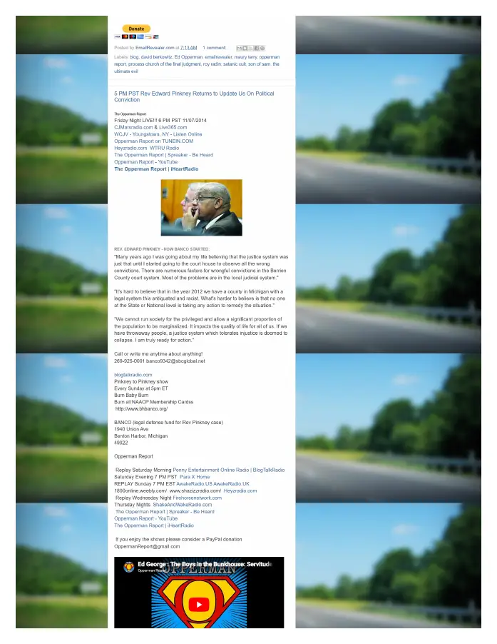 Page 13 of preserved The Opperman Report Blogspot — 2014 capture