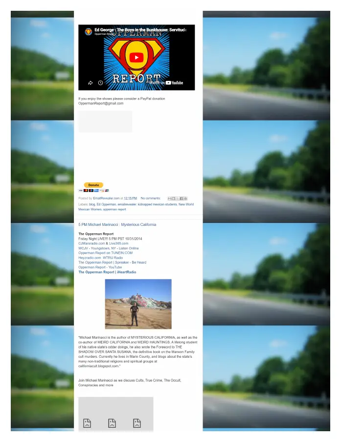 Page 15 of preserved The Opperman Report Blogspot — 2014 capture