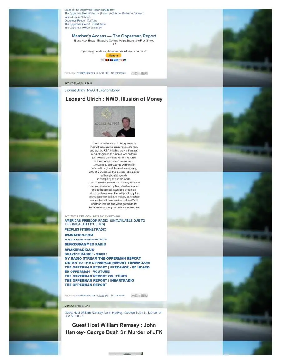 Page 6 of preserved The Opperman Report Blogspot — 2016 capture