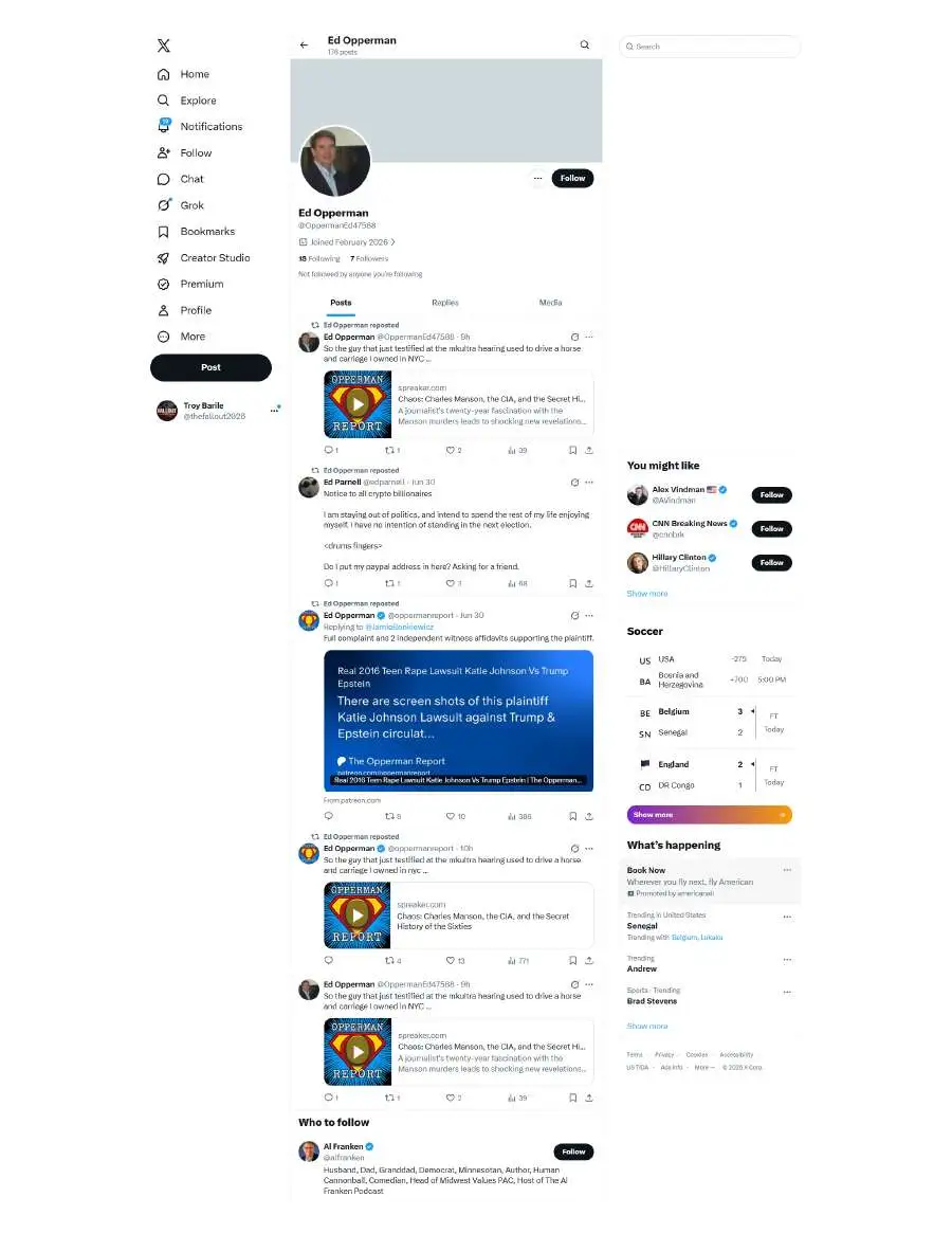 Page 1 of preserved X / @OppermanEd47588 — full-page capture set A capture